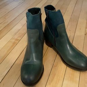 COPY - Fly London Zami boot in petrol. Women’s size 42.